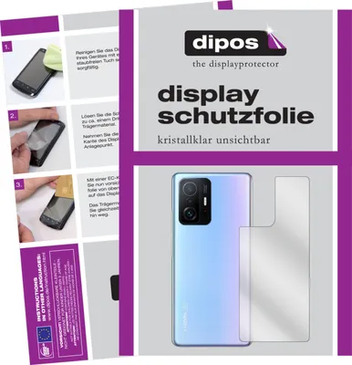Obrázok produktu pre 2x ochrana displeja pre Xiaomi 11T Pro zadná priehľadná ochranná fólia displeja dipos