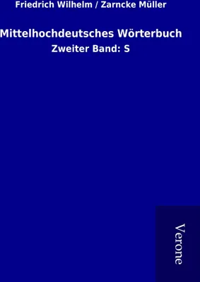 Produktbild von Mittelhochdeutsches Wörterbuch