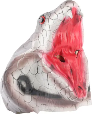 Obrázek produktu pro Halloween Strašidelný hadí obličejový kryt Horor Latexová zvířecí hlava Obličejový kryt Halloween Party Cosplay Prop Bar Decors Dárky