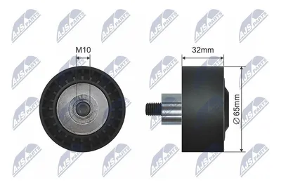 Produktbild von NTY Umlenkrolle Keilriemen RNK-BM-021 für BMW 5 Touring (F11) 32mm 65mm
