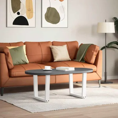 Immagine prodotto di vidaXL Gambe del tavolino a V 2 pezzi bianco 60x(42-43,3) cm acciaio