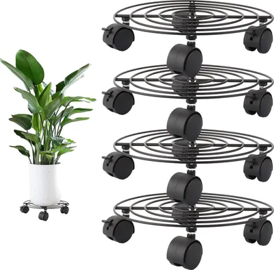 Obrázok produktu pre Okrúhle valčeky na rastliny - odolné voči poveternostným vplyvom - 4 kusy - 27 cm