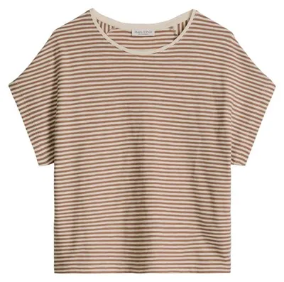 Produktbild von Marc OŽPolo Casual (318) Jersey T-Shirts Shortsleeve Medium Brown_Multi_05 Medium Brown_Multi_05 XS