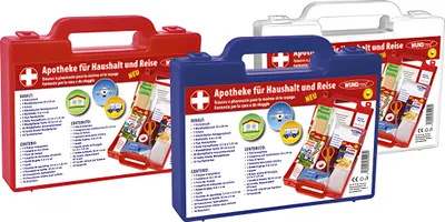 Produktbild von Apothekenkoffer für Haushalt und Reisen 48-tlg. Pflaster, Kompressen uvm.