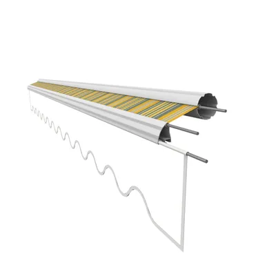 Produktbild von VANA Markisenstoff für 4 x 3 m Markisen ohne Volant Markisenersatztuch fertig genäht Maß Bespannung 3,83 x 3 m Design SPD035