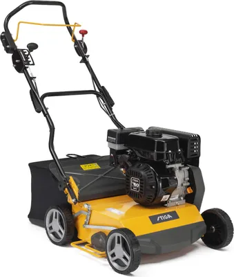 Immagine prodotto di Arieggiatore a benzina STIGA SVP 40 G, motore da 182 cm³ (5,4 CV), sacco di raccolta da 50 litri, larghezza di lavoro 40 cm