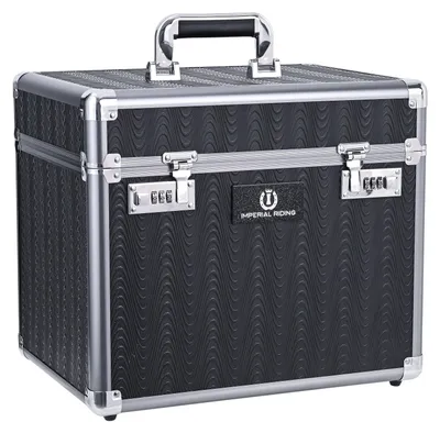 Produktbild von Imperial Riding Putzbox IRHShiny Grey-Black Putzkoffer mit Zahlenschloss, Größe:onesize