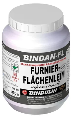 Produktbild von Bindan-FL Flächenleim inkl. 1 Leimspachtel und Pinsel (800 gr)