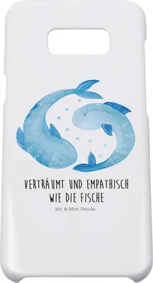 Produktbild von Mr. & Mrs. Panda Samsung Galaxy S8 plus Handyhülle  Sternzeichen Fische - Weiß - Geschenk, Sternbild, Geburtstag Februar, Hülle, Handy, März, Cover, Case, Fisch