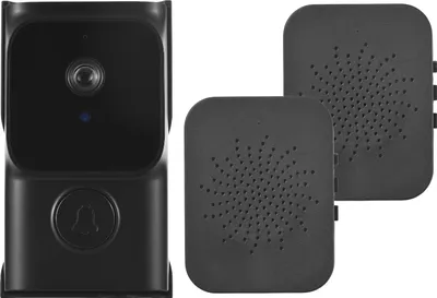 Produktbild von WiFi Smart Tuerklingel Ring Tuerkamera mit 2 Dingdong Chime TY App-Steuerung Infrarot-Nachtsicht Wiederaufladbare Video-Gegensprechanlage Tuerklingel 2-Wege-Audio fuer Villa Home Office Wohnungstuer Verwendung