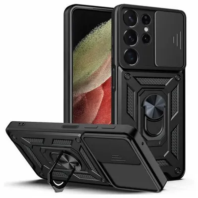 Produktbild von Armor Hülle Camera Protect für Samsung Galaxy S23 Serie - Farbe: Schwarz - Modellkompatibilität: Für Samsung Galaxy S23 Ultra
