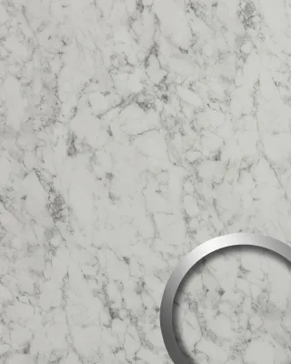 Image de WallFace 19338 MARBLE WHITE Panneau décoratif d'aspect mabre mate blanc 2,6 m2