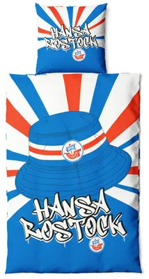 Produktbild von F.C. Hansa Rostock Microfaser-Bettwäsche Fischerhut