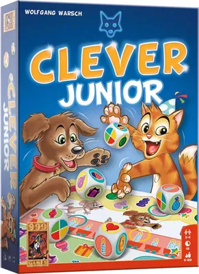 Produktbild von 999 Games - Clever - Junior - Würfelspiel - Ab 5 Jahren - Kinderspiel - Brettspiel - Lernspiel - Kleines Geschenk - Weihnachtsgeschenk