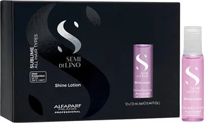 Zdjęcie produktu dla Alfaparf Semi Di Lino Shine Lotion Set 12x13ml 156 ml