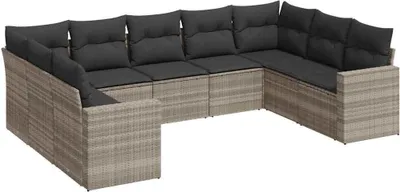 Zdjęcie produktu dla VidaXL 3251739, Ciemny Szary, Rotang, Stal, 110 kg, Dorośli i dzieci, 655 mm, 620 mm