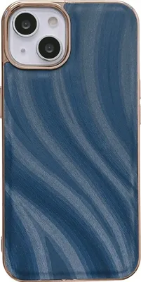 Produktbild von Mobigear Wavy iPhone 14 Plus Hülle Hardcase Backcover - Blau
