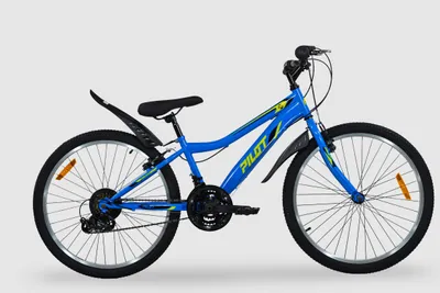 Produktbild von Pilot Bike 24 Zoll Mountainbike MTB, 21-Gang Shimano Schaltung, Stahlrahmen, V-Brakes, Aluminiumfelgen