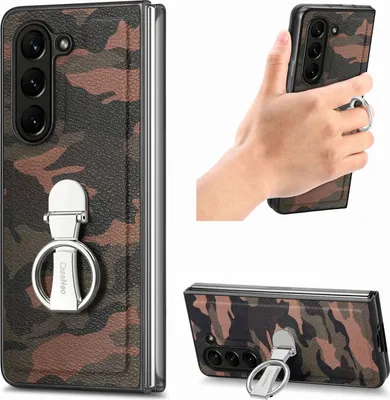 Obrázok produktu pre Ochranné puzdro s krúžkom pre Samsung Galaxy Z Fold5 5G v maskovacom vzore