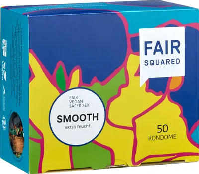 Produktbild von Fair Squared Vegane Kondome Smooth 50 Stück
