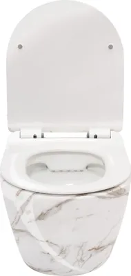 Obrázek produktu pro Závěsná WC Misa Rea CARLOS Duroplast Lava Shiny