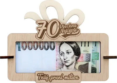 Obrázek produktu pro Tabulka na peníze Tvůj první milion k 70