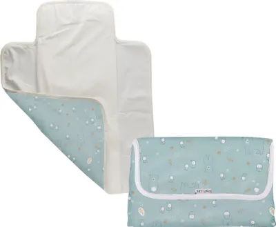 Produktbild von Popolini Travel Mate Windeltasche & Wickelauflage für Unterwegs Bär blau