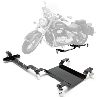 Produktbild von Motorradständer Verstellbar mit 360° Rollen und Feststellfunktion für Motorräder & Roller mit Seitenständer