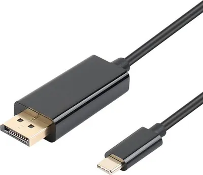 Zdjęcie produktu dla INF Kabel przejściowy USB-C na Displayport (DP) 1,8 m Czarny