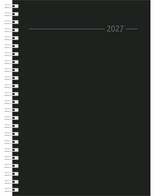 Produktbild von Wochenplaner Balacron schwarz A5 Ringbuch 2027