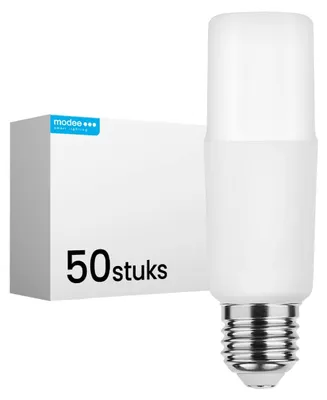 Productafbeelding van Modee LED Buislamp T26 E27 Mat - 11.1W 1055lm 2700K - Warmwit - Vervangt 75W - 50 stuks
