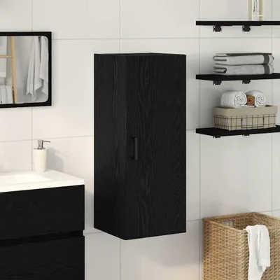 Zdjęcie produktu dla vidaXL Szafka ścienna czarny dąb 34,5 x 34 x 90 cm materiał drewnopochodny