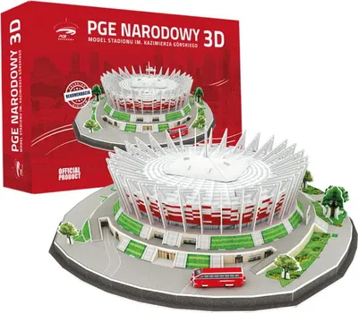 Obrázok produktu pre Habarri | Puzzle 3D - Futbalový štadión - PGE Narodowy - Poľský národný štadión - 143 dielikov - Oficiálny model - Pre futbalových fanúšikov