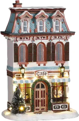 Produktbild von Luville Weihnachtsdorf Cafe - 17x10x26 cm - Polyresin - Mehrfach