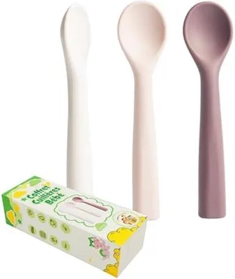 Obrázek produktu pro Sada 3 silikonových lžiček pro kojence