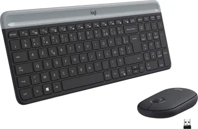 Image de Pack 2en1 (Clavier/Souris) sans fil Logitech MK470 (Noir)