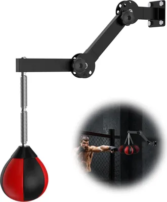 Obrázek produktu pro Výškově nastavitelný skládací závěsný boxovací pytel pro děti, mládež a dospělé pro domácí trénink