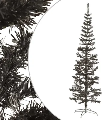 Produktbild von Maison Exclusive - Schlanker Weihnachtsbaum Schwarz 180 cm