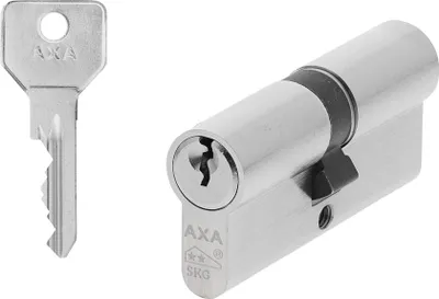 Produktbild von AXA Knaufzylinderschloss – 35/35 mm – Sicherheitszylinder, vernickelt – inkl. 3 Schlüssel