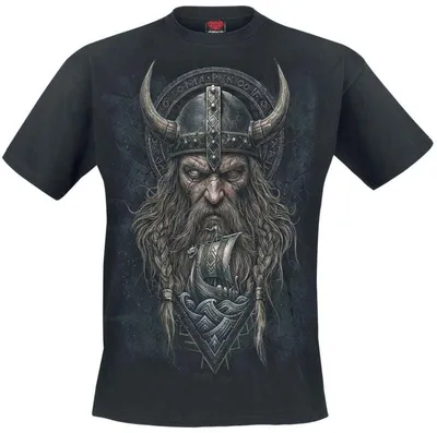 Produktbild von Spiral T-Shirt Herren Viking Norsemen schwarz XXL