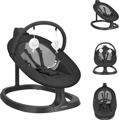 Produktbild von Kikka boo Babywippe Zazu elektrisch Kinderstuhl Musik Schaukelfunktion Timer schwarz