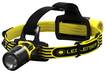 Produktbild von Ledlenser EXH8R, Stirnband-Taschenlampe, Schwarz, Gelb, IP68, 200 lm, 130 m, 45 h