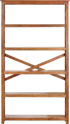 Obrázok produktu pre vidaXL Regál 100x30x180 cm z masívneho dreva s medovou povrchovou úpravou