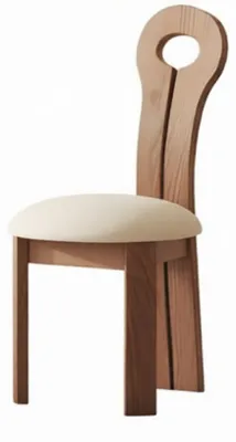 Image de Chaise de salle à manger en bois moderne : design intemporel et confort