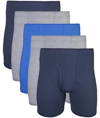 Productafbeelding van Gildan heren boxershorts met verborgen elastische band, multipack retroshorts, mix van kleuren