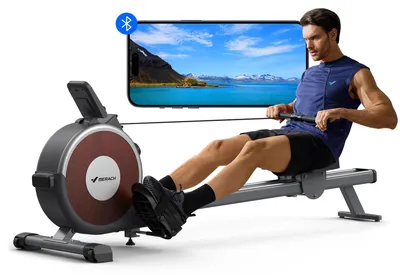 Zdjęcie produktu dla Wioślarz – Q1S Pro 2023 R02B8 – opór magnetyczny z 16 stopniami regulacji – Bluetooth – podwójna prowadnica – wyświetlacz LED – maks. 158 kg – czarny