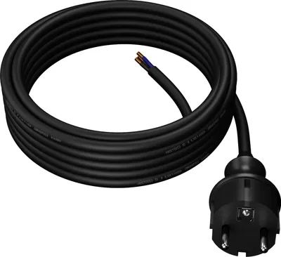 Obrázok produktu pre Awtools Kábel so zástrčkou 5M 3X1,5 čierny H05Vv-F