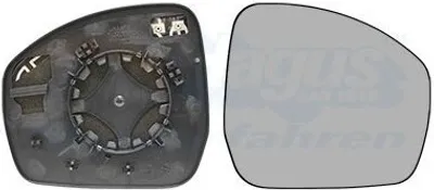 Produktbild von VAN WEZEL Spiegelglas Außenspiegel Rechts für LAND ROVER Discovery IV (L319) Konvex Beheizbar 0258838