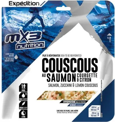 Image de Plat lyophilisé MX3 (815) Couscous au saumon et aux courgettes 130 g