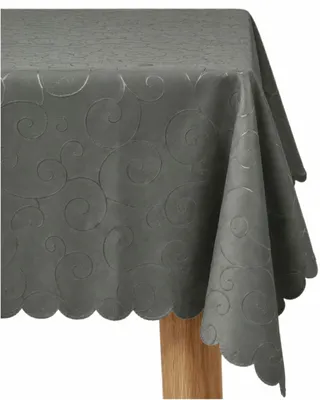 Produktbild von Tischwäsche Ranken Schnörkel dunkelgrau - 90 x 90 cm